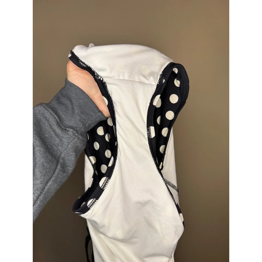 Kate Spade Black‎ White Polka Dot One Piece Swimsuit M